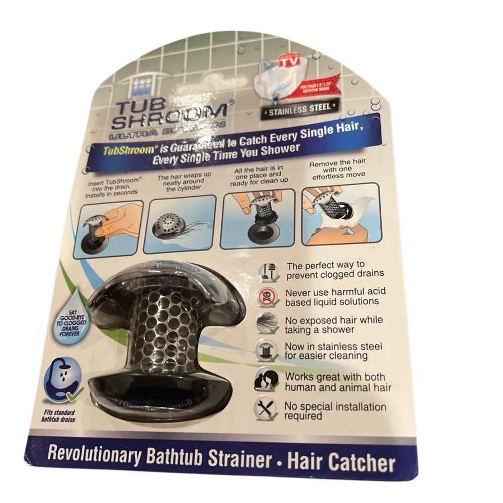 Stainless Steel Hair Catcher - Black